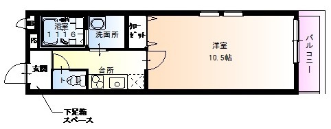【間取り】 | フジパレス豊新Ⅵ番館