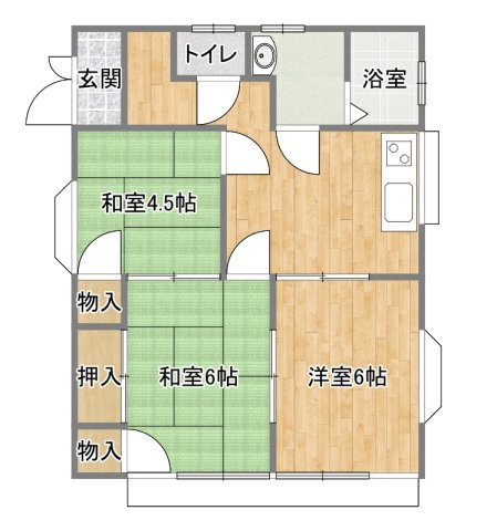 グリーンハイツの間取り