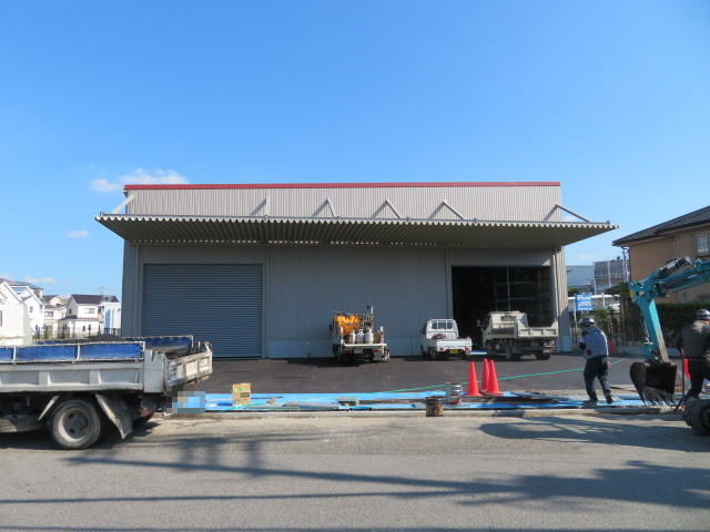 高石市取石７丁目の倉庫の外観