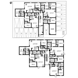 【間取り】 | GLASS MARE HACHIKEN