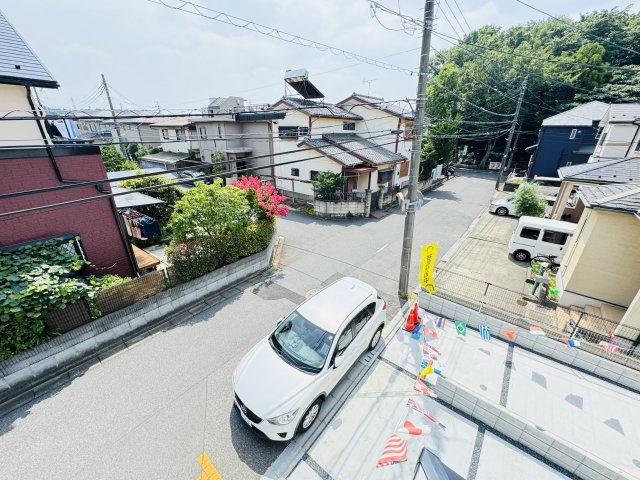 柏市南逆井6丁目新築戸建【逆井小学校：10分】の展望|バルコニーより道路側眺望