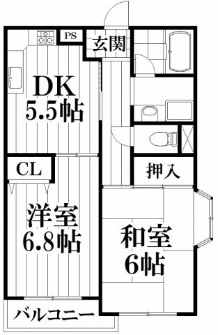 【間取り】 | ファミール吉田Ⅱ