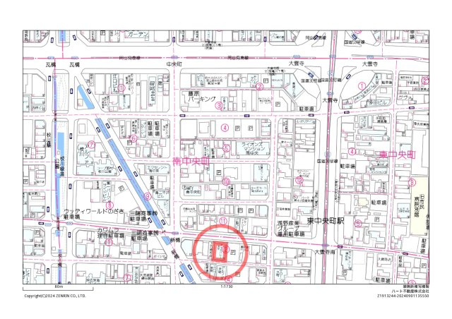 ダイアパレス京町の地図