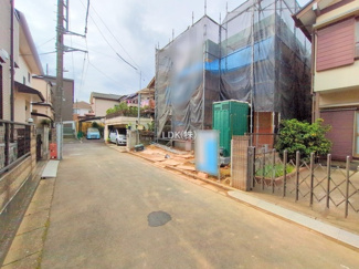 【前面道路含む現地写真】 | 上棟（撮影：'24/10/24）