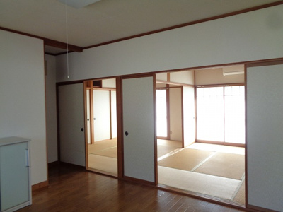 【和室】 | コーポタケヤ | ＤＫ7.5帖＋和室6帖+和室6帖