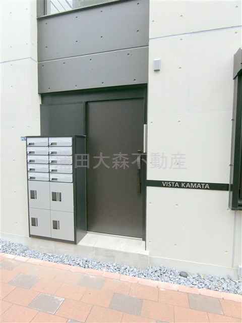 VISTAヴィスタ蒲田のエントランス|TVモニター付オートロック　宅配BOXメールBOX　エントランス
