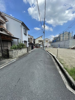 【前面道路含む現地写真】 | 四條畷市岡山４丁目条件付き売土地