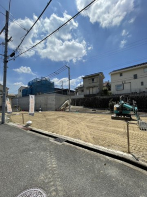 【前面道路含む現地写真】 | 四條畷市岡山４丁目条件付き売土地