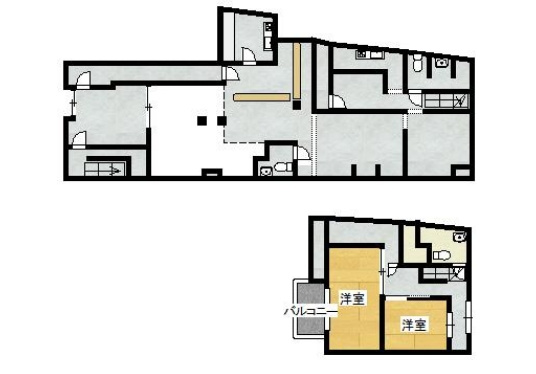 聖真子町店舗の間取り