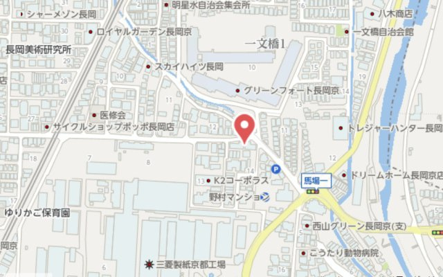 長岡京市開田1丁目　建築条件なし土地の地図