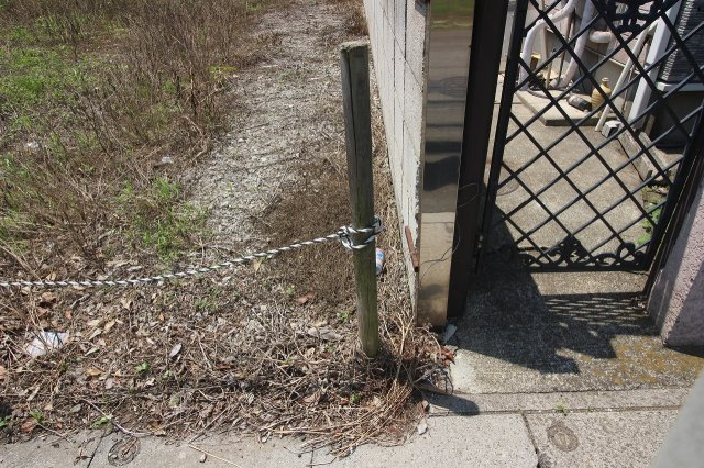 小山市城東4丁目の外観|北西側境界
