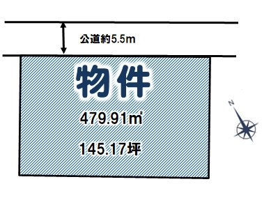 小山市城東4丁目の土地図|区画図