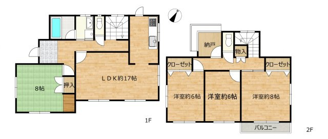 【間取り】 | 三島市東大場1丁目 中古住宅 XH05324 | 三島市東大場1丁目　間取り図　リフォーム後