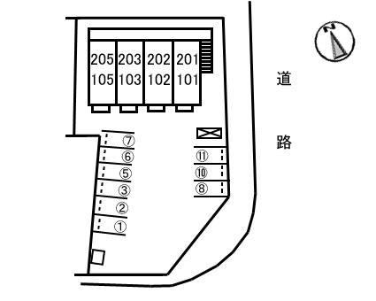 プラージュの区画図