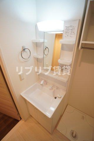 D-ROOM椿森1丁目Aの洗面所