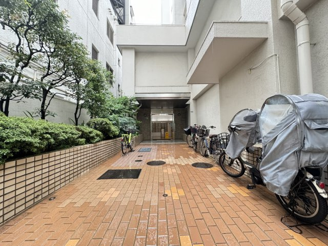中目黒ハイツのエントランス|緑豊かなエントランスアプローチ