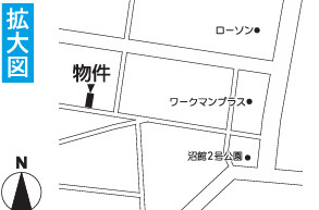 クレイドルガーデン八戸市沼館 第6　2号棟の地図