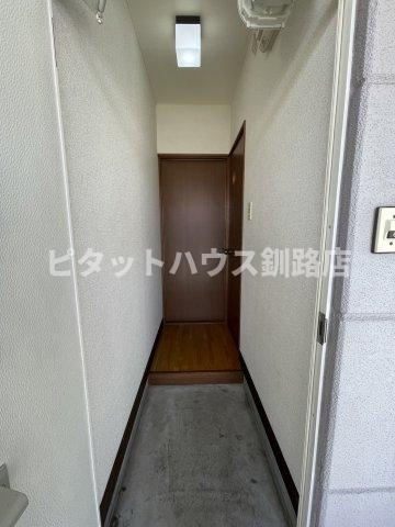 ハイムかん田の玄関