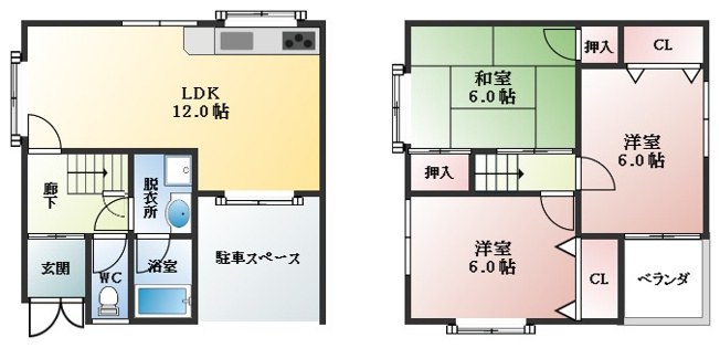 【間取り】 | 飛鳥戸建