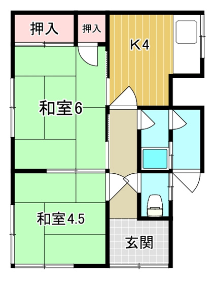 【間取り】 | 両三柳貸家