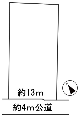 ６３９４８　安八郡輪之内町大藪土地の区画図