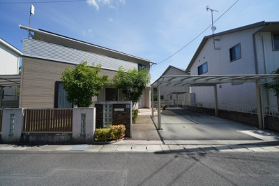 【外観】 | 倉敷市白楽町☆土地70坪☆南側道路☆ミサワホーム４LDK+S中古戸建☆閑静なエリア | 南側から見た外観　2024年8月撮影