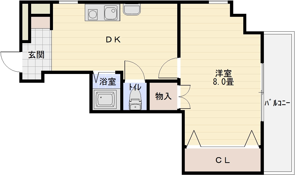 ハイツプレザントの間取り|柏原市旭ヶ丘3丁目　河内国分駅　大阪教育大学　関西福祉科学大学　関西女子短期大学