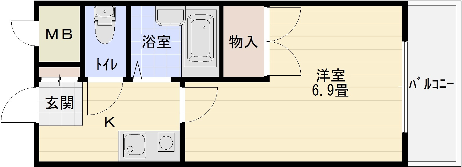 リーベハイツ青山の間取り