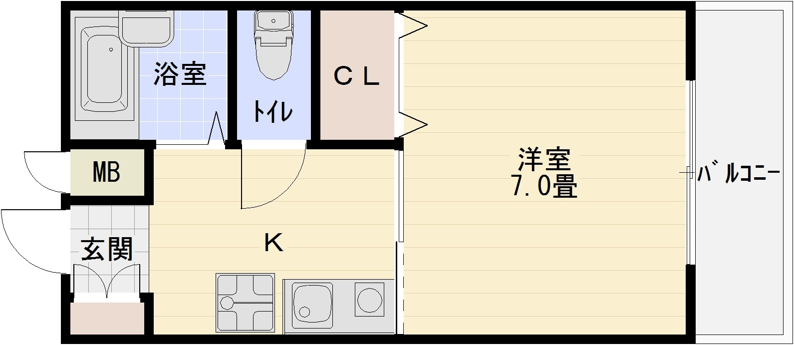 サニーハイムの間取り