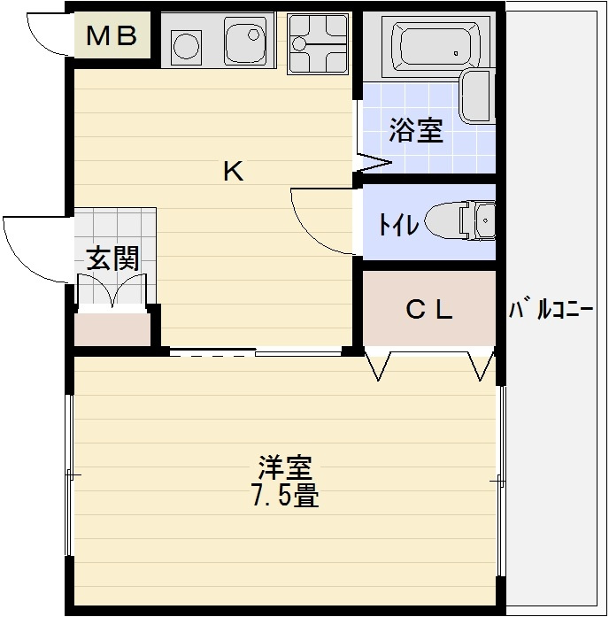 サニーハイムの間取り