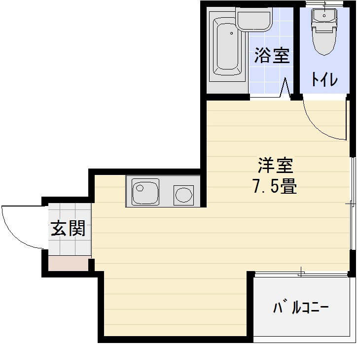 ブランビエントの間取り|ブランビエント（河内国分駅）　インターネット無料ワンルーム