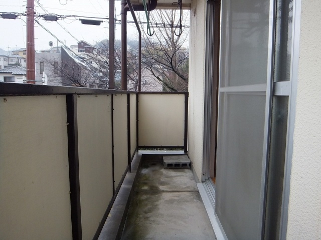 西町コーポのバルコニー