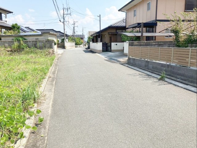 嘉穂郡桂川町大字土師　土地の前面道路含む現地写真|建築条件付き更地渡しです！