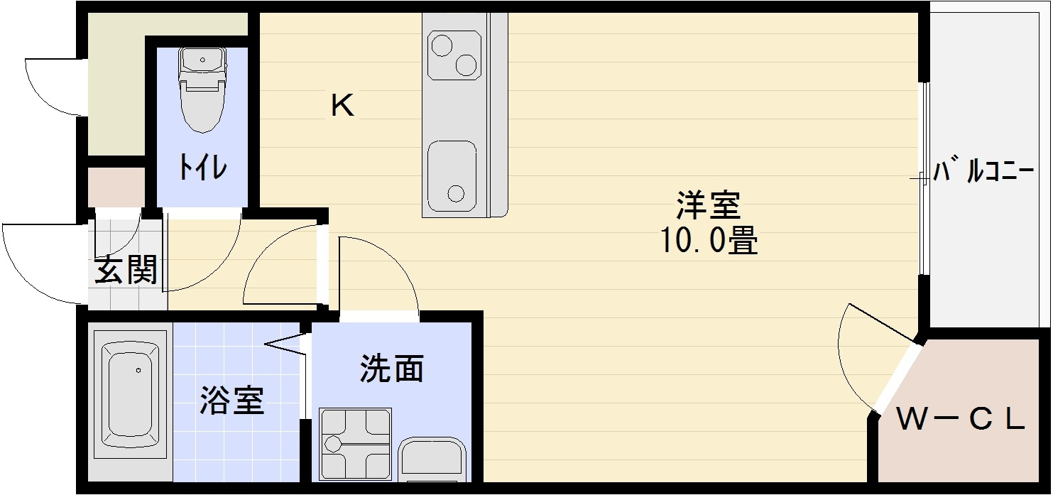 レオネクストウイング片山の間取り