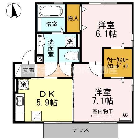 モントレゾールの間取り