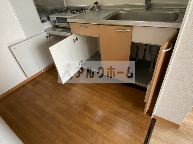 AMOUR ASABU(アムールアザブ)のキッチン|一人暮らしならこれで十分