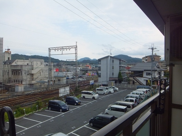 にしみマンションのバルコニー