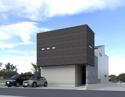 【外観パース】 | 名東区藤森2丁目デザイナーズハウス | 完成予想図