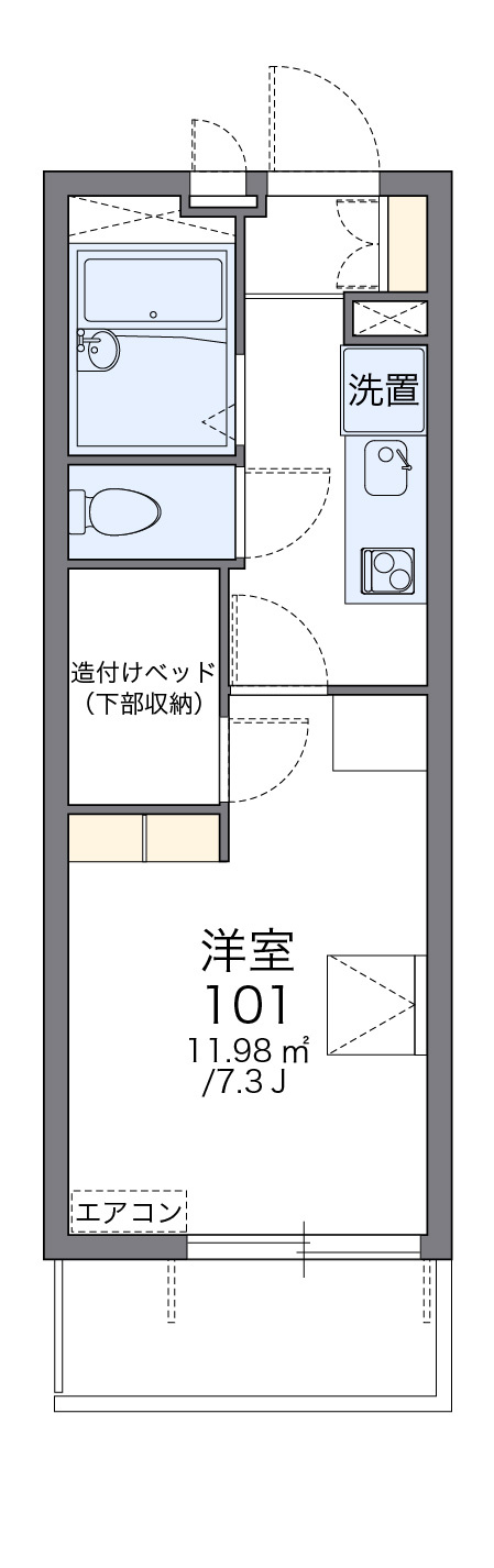 レオパレスR&Tの間取り|画像2