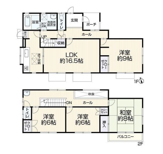 厚木市森の里5丁目　中古戸建の間取り|間取図「厚木市森の里5丁目　中古戸建」
