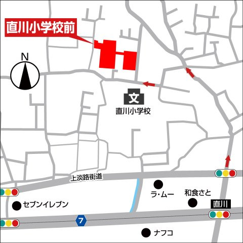 シアラ直川小学校前・デザイナーズ戸建賃貸・95045の地図