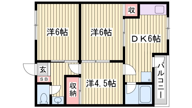 林コーポラスの間取り