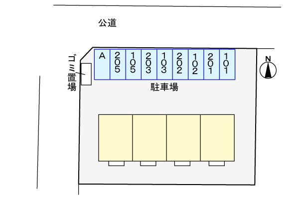 エルディム谷田　　刈谷市近郊の賃貸ならクラスホーム刈谷店の駐車場