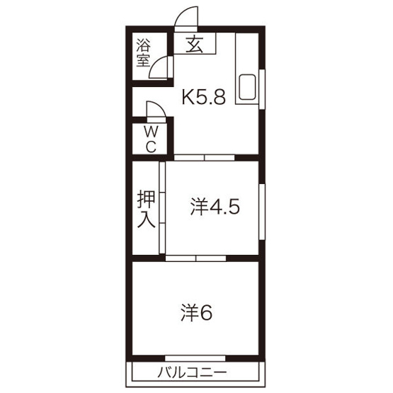 【間取り】 | コーポ服部