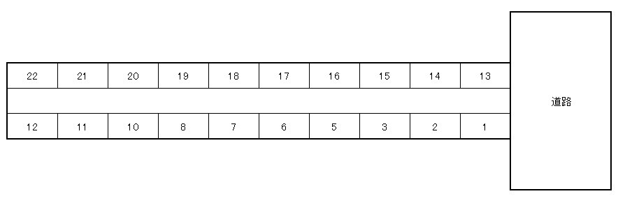 ガレージ古町の区画図