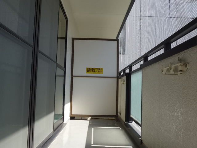 クレール松の内のバルコニー