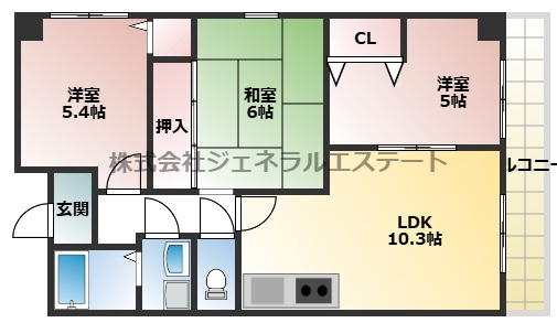 【間取り】 | エスペランサ門真南