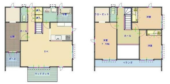 栃木市箱森町の間取り