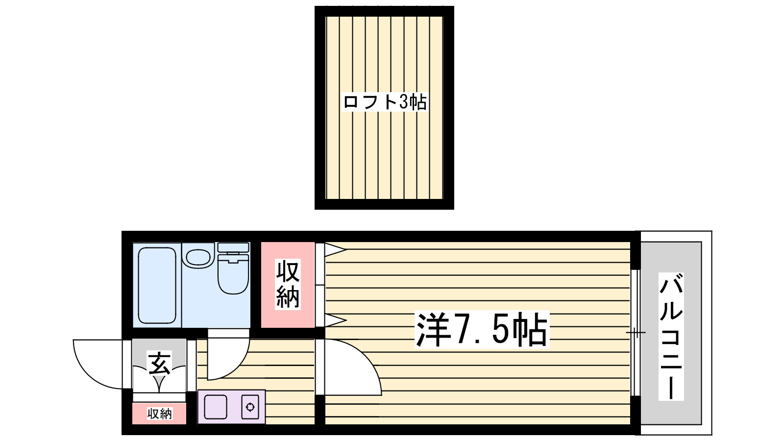 レオ西明石の間取り