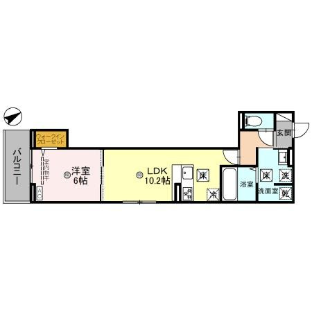 D-PLACE飾磨駅前の間取り